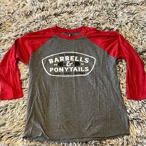 Barbells & Ponytails Raglan T